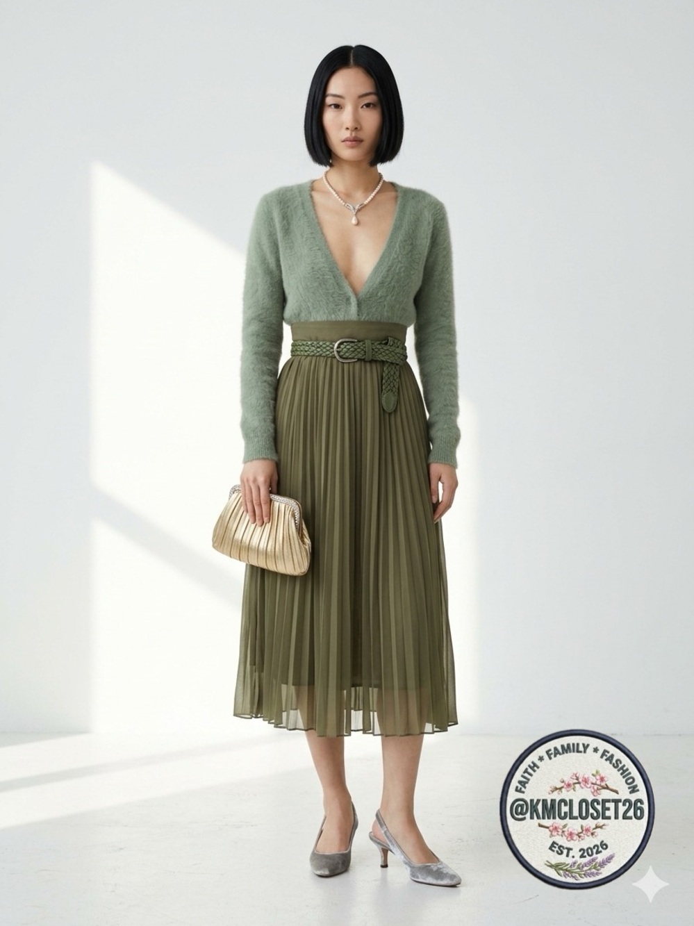 Fall Lookbook 3 Forest Princess Vibe 6-Pc Bundle H&M Cardigan Skirt Gap Belt EUC